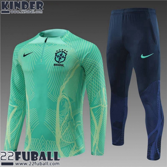 Trainingsanzug Brasilien vert Kinder 22 23 TK401