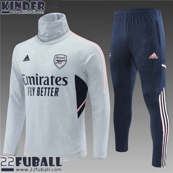 Trainingsanzug Arsenal grau Kinder 22 23 TK405