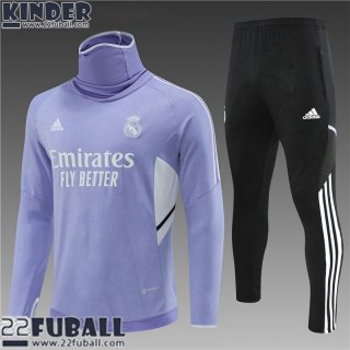 Trainingsanzug Real Madrid Violett Kinder 22 23 TK413