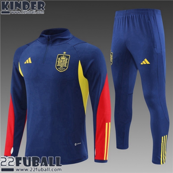 Trainingsanzug Spanien blau Kinder 22 23 TK422