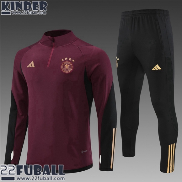 Trainingsanzug Deutschland rouge foncé Kinder 22 23 TK423