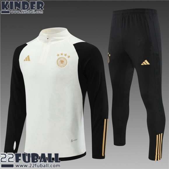 Trainingsanzug Deutschland Weiß Kinder 22 23 TK424