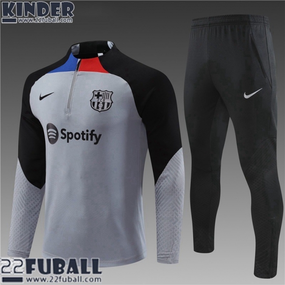 Trainingsanzug Barcelona grau Kinder 22 23 TK427