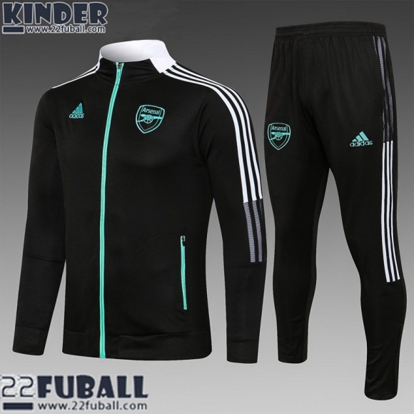 Sweatjacke Arsenal Schwarz Kinder 22 23 TK428