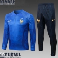 Trainingsanzug Frankreich blau Kinder 22 23 TK434