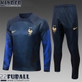 Trainingsanzug Frankreich blau Kinder 22 23 TK435