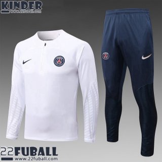 Trainingsanzug PSG Weiß Kinder 22 23 TK440