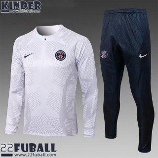 Trainingsanzug PSG Weiß Kinder 22 23 TK442