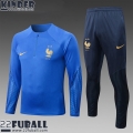 Trainingsanzug Frankreich blau Kinder 22 23 TK446