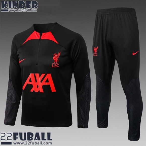 Trainingsanzug Liverpool Schwarz Kinder 22 23 TK453