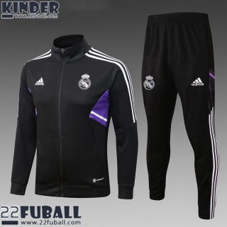 Sweatjacke Real Madrid Schwarz Kinder 22 23 TK456