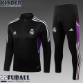 Trainingsanzug Real Madrid Schwarz Kinder 22 23 TK458