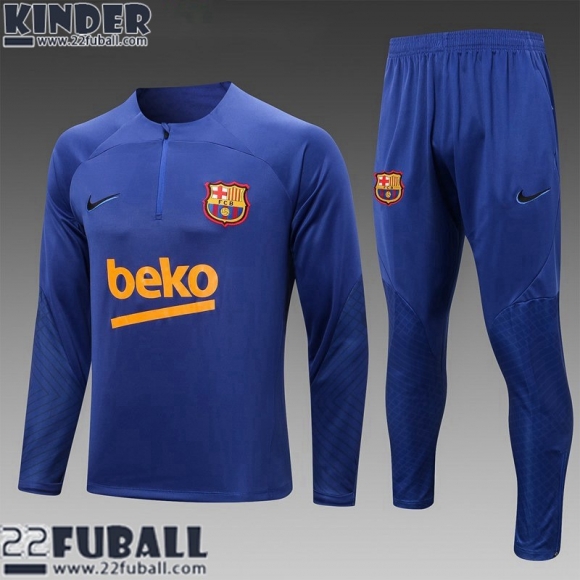 Trainingsanzug Barcelona blau Kinder 22 23 TK459