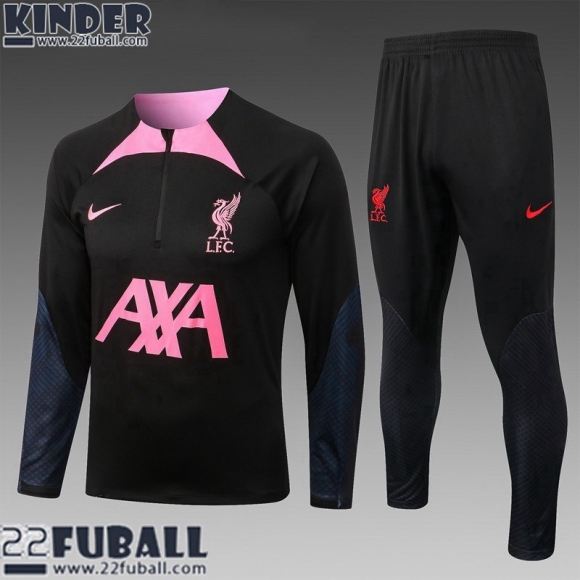 Trainingsanzug Liverpool Schwarz Kinder 22 23 TK463