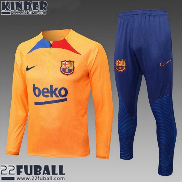 Trainingsanzug Barcelona jaune Kinder 22 23 TK475