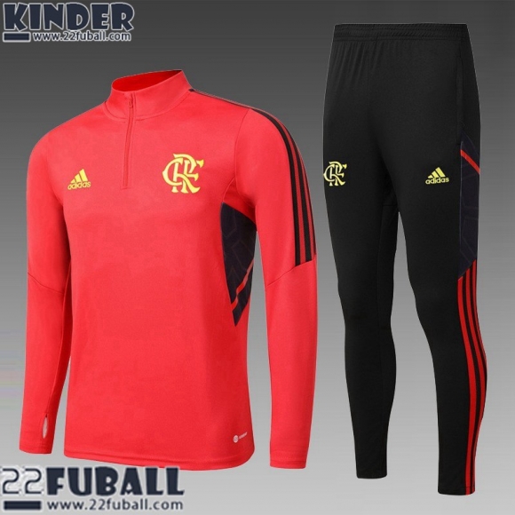 Trainingsanzug Flamengo Rouge Kinder 22 23 TK480