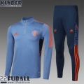 Trainingsanzug Manchester United grau Kinder 22 23 TK481