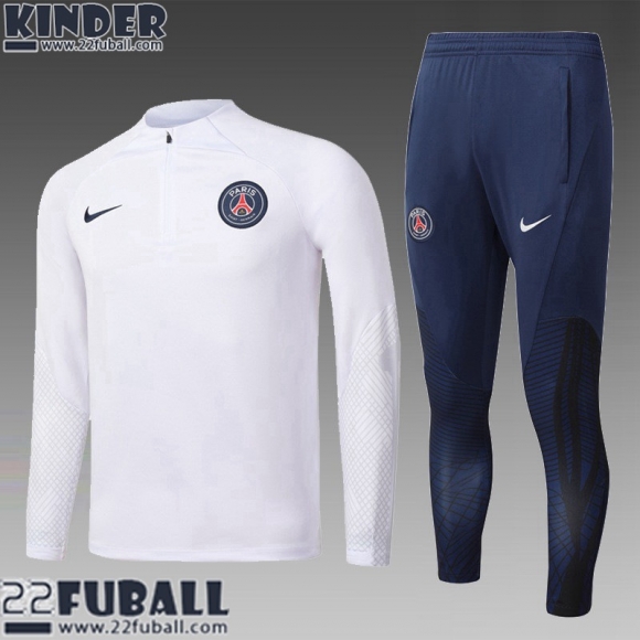 Trainingsanzug PSG Weiß Kinder 22 23 TK482