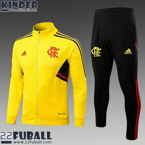 Sweatjacke Flamengo Gelb Kinder 22 23 TK520