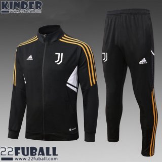 Sweatjacke Juventus Schwarz Kinder 22 23 TK522
