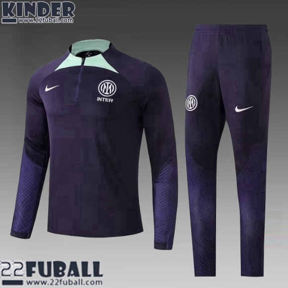 Trainingsanzug Inter Mailand Blau Kinder 22 23 TK526