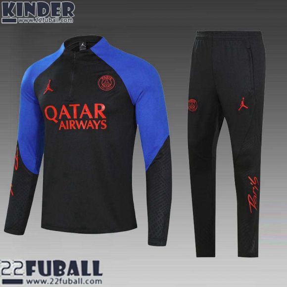 Trainingsanzug PSG Schwarz Kinder 22 23 TK529