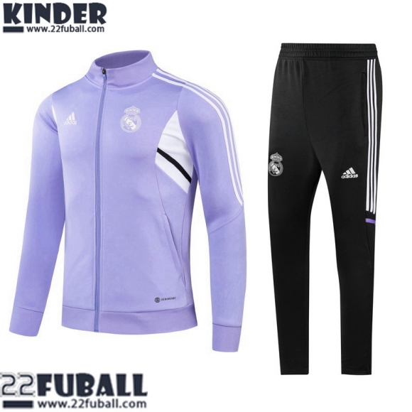 Sweatjacke Real Madrid Lavendel Kinder 22 23 TK542