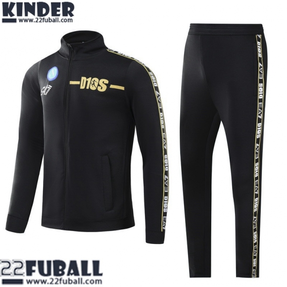 Sweatjacke Naples Schwarz Kinder 22 23 TK289