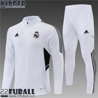 Trainingsanzug Real Madrid Weiss Kinder 22 23 TK295