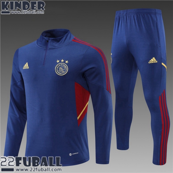 Trainingsanzug Ajax Blau Kinder 22 23 TK305