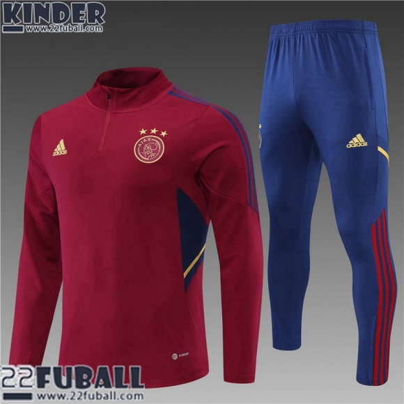 Trainingsanzug Ajax Rot Kinder 22 23 TK306