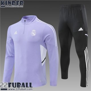 Trainingsanzug Real Madrid Violett Kinder 22 23 TK312