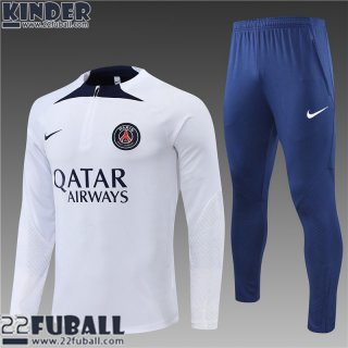 Trainingsanzug PSG Weiß Kinder 22 23 TK319