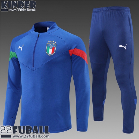 Trainingsanzug Italien blau Kinder 22 23 TK322