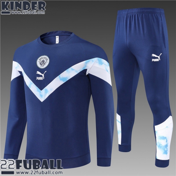 Trainingsanzug Manchester City blau Kinder 22 23 TK323