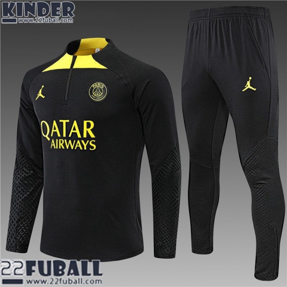 Trainingsanzug PSG schwarz Kinder 22 23 TK326