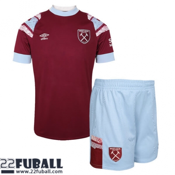 Fussball Trikots West Ham United Heimtrikot Kinder 22 23