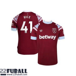Fussball Trikots West Ham United Heimtrikot Herren 22 23 Rice 41