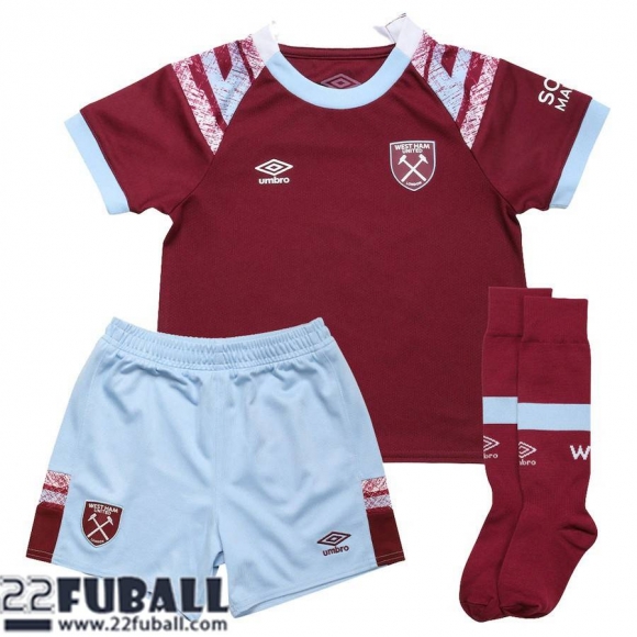 Fussball Trikots West Ham United Heimtrikot Kinder 22 23