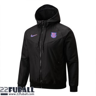 Sweatjacke Kapuzen Barcelona Schwarz Herren 22 23 WK68