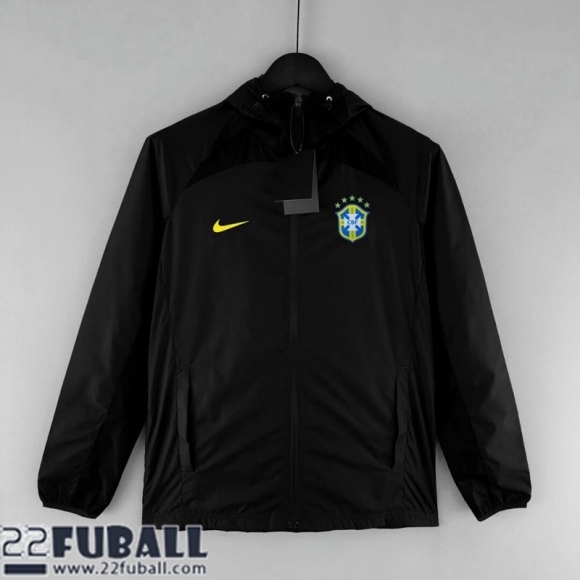 Sweatjacke Kapuzen Brasilien Schwarz Herren 22 23 WK181