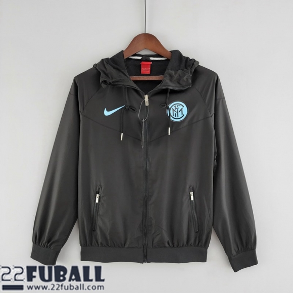 Sweatjacke Kapuzen Inter Mailand schwarz Herren 22 23 WK81