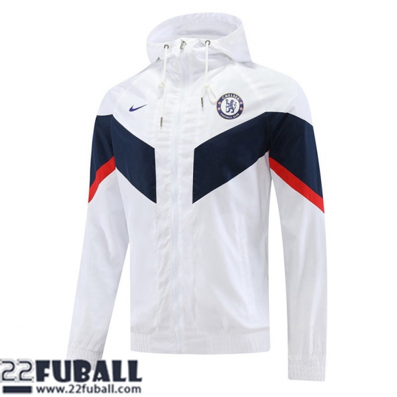 Sweatjacke Kapuzen Chelsea Weiss Herren 22 23 WK224