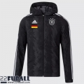 Sweatjacke Kapuzen Deutschland Schwarz Herren 22 23 WK229