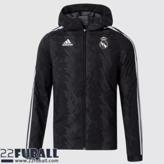 Sweatjacke Kapuzen Real Madrid Schwarz Herren 22 23 WK237