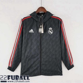 Sweatjacke Kapuzen Real Madrid Schwarz Herren 22 23 WK239