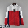 Sweatjacke Kapuzen Sport Rouge Blanc Herren 22 23 WK90