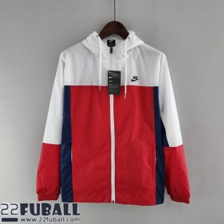 Sweatjacke Kapuzen Sport Rouge Blanc Herren 22 23 WK90