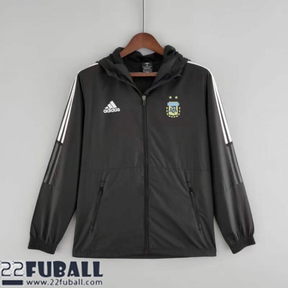 Sweatjacke Kapuzen Argentinien schwarz Herren 22 23 WK94