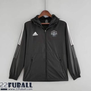 Sweatjacke Kapuzen Manchester United schwarz Herren 22 23 WK95